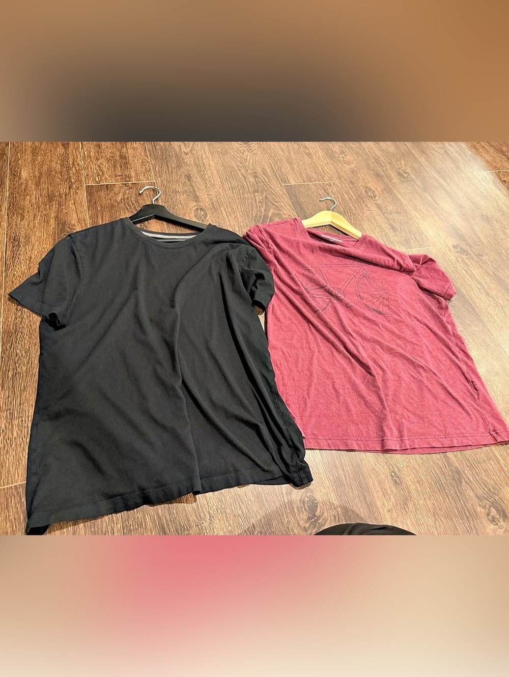 Banana Republic Short Sleeve Tops Pink & Black Size Large